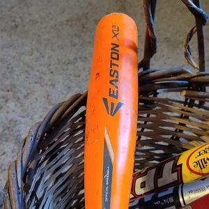 Easton X3 Vibrant Orange Bat 24 Inch.